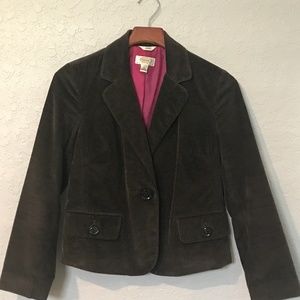 Talbots Brown Corduroy Jacket Blazer